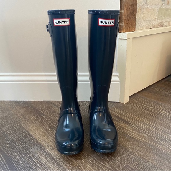hunter gloss wellies